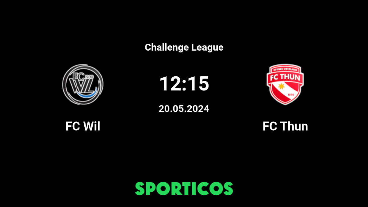 ▶️ Wil 1900 vs FC Thun