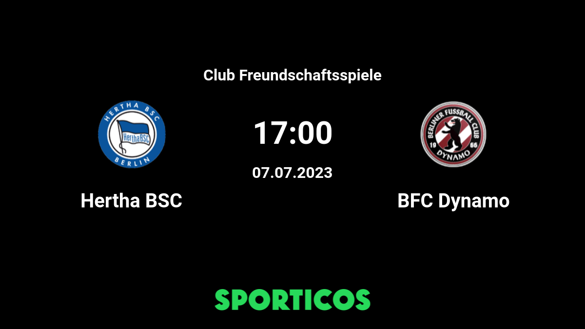 ▶️ Hertha Berlin vs BFC Dynamo