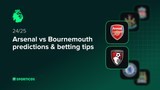 Arsenal vs Bournemouth predictions & betting tips