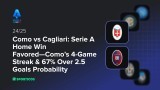 Como vs Cagliari: Serie A Home Win Favored—Como’s 4-Game Streak & 67% Over 2.5 Goals Probability