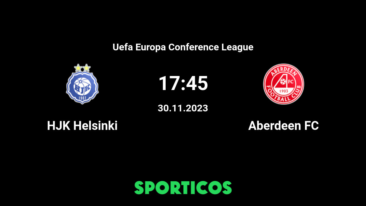 Commento in diretta e risultato di HJK Helsinki vs Aberdeen, 30/11