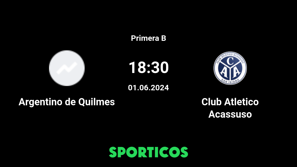 Argentino Quilmes vs Acassuso H2H stats - SoccerPunter