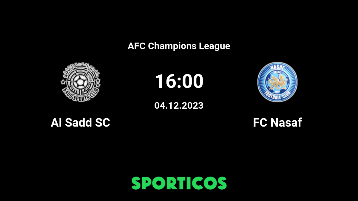 Nasaf Vs Al Sadd Live Match 