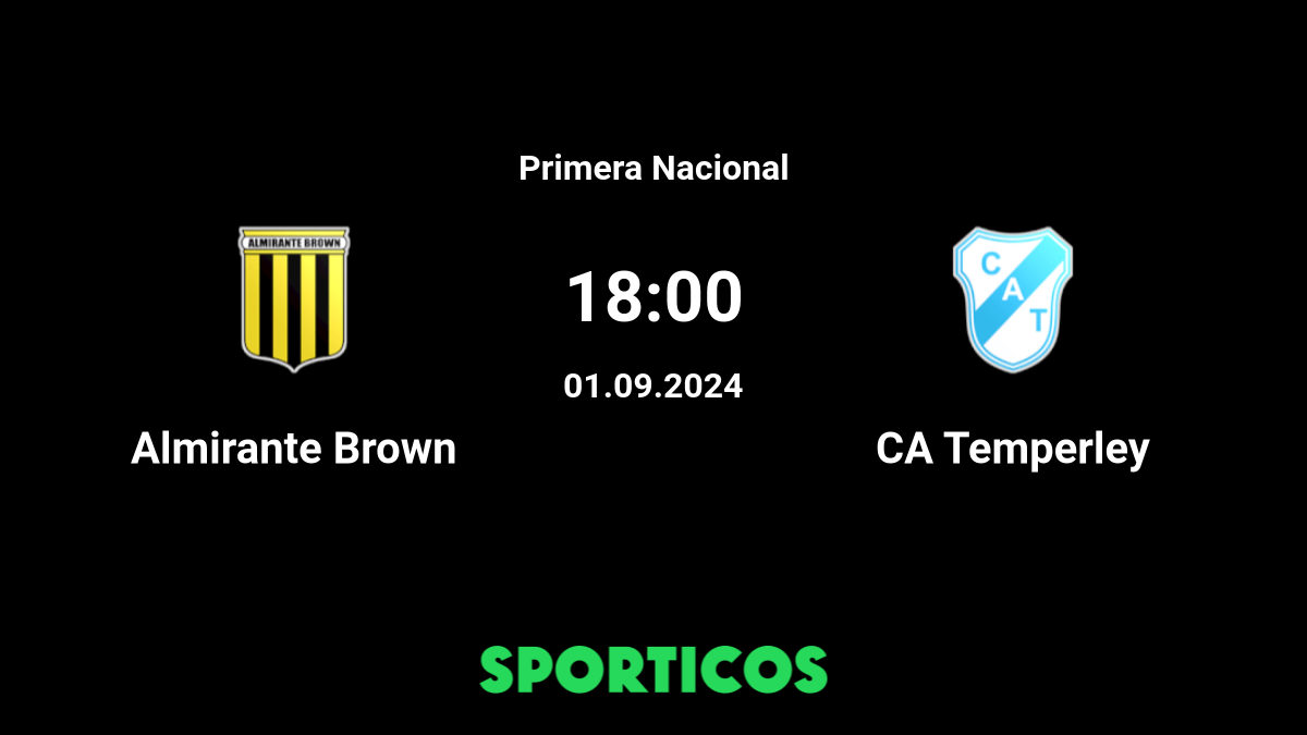 Almirante Brown vs Club Atletico Temperley (Saturday, 14 October