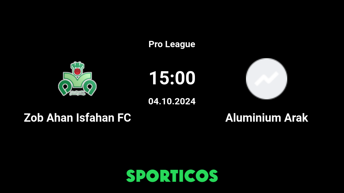 Aluminium Arak vs Zob Ahan Live Stream on TV Prediction