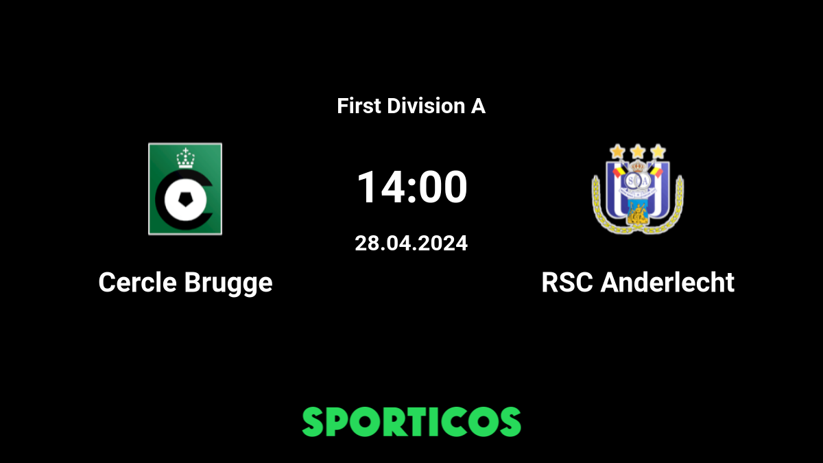 Belgian First Division A  RSC Anderlecht v Cercle Brugge