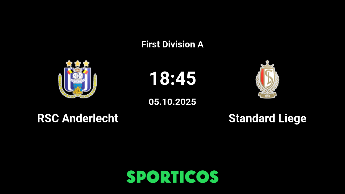 Standard Liege vs Anderlecht Palpites em hoje 22 October 2023 Futebol