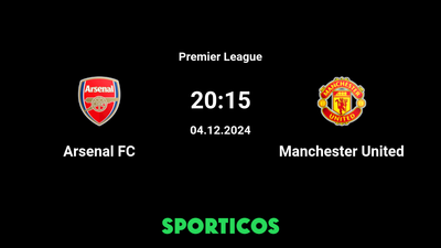 Details of how to Watch Arsenal FC vs Manchester United: Kick-off Time, TV Channel, and Streams