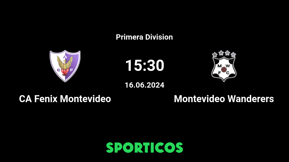 Atlético Fenix Montevideu vs Montevideo Wanderers 2 December 2023 13:00  Futebol Probabilidades