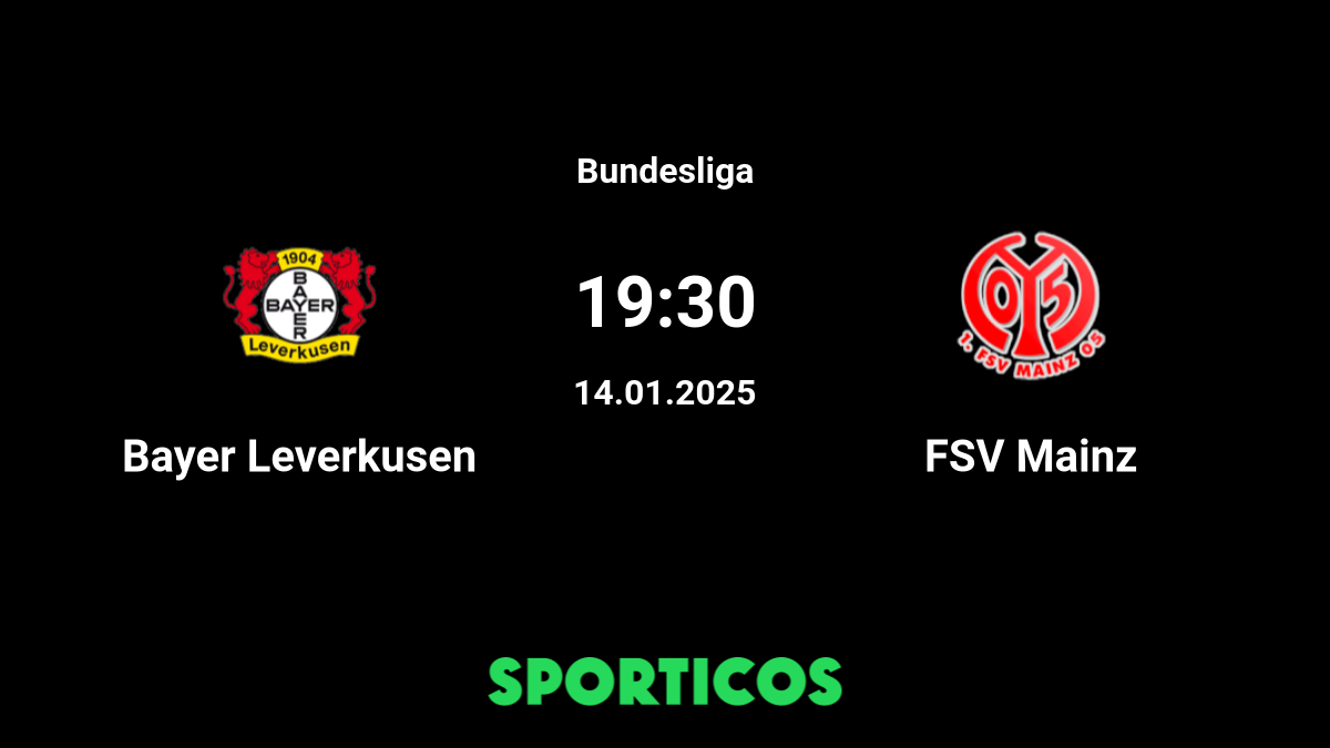 Bayer 04 leverkusen 2025 vs mainz h2h