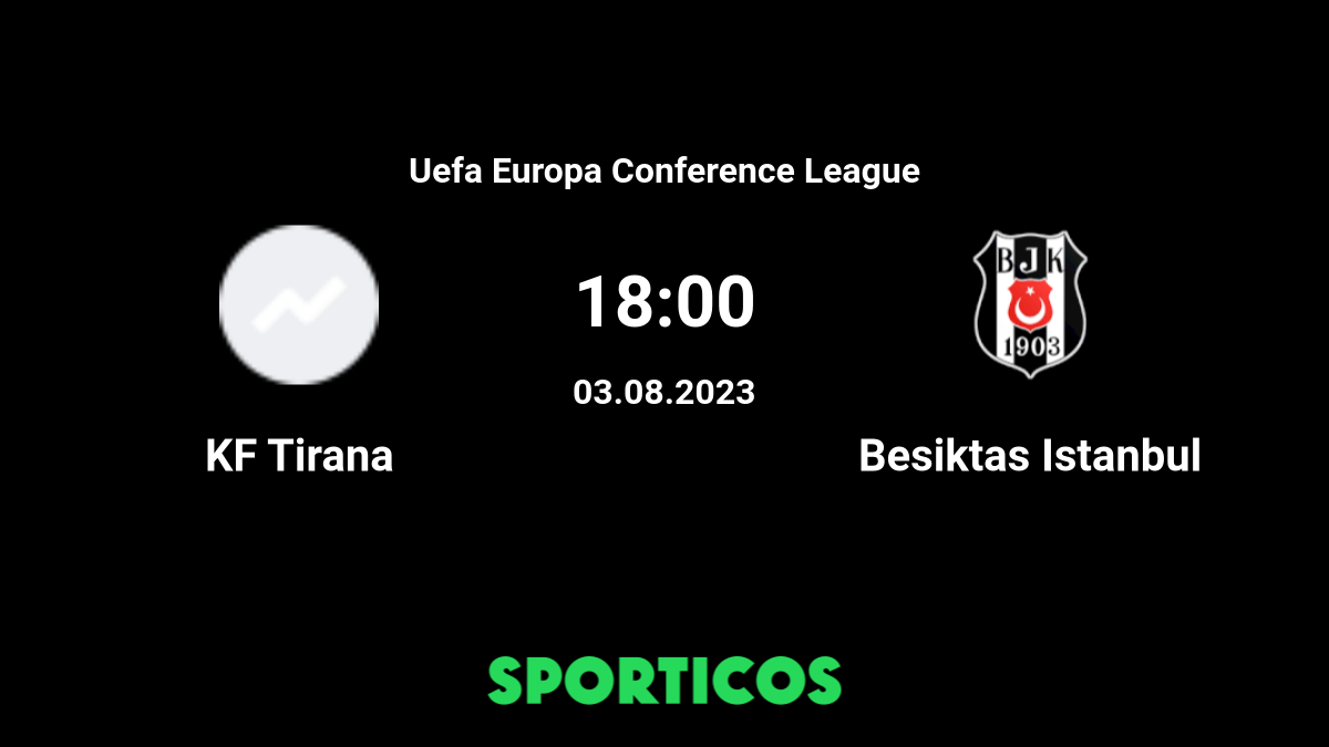 KF Tirana - Beşiktaş placar ao vivo, H2H e escalações