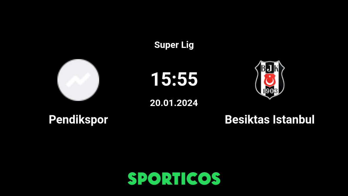 Besiktas JK vs Pendikspor: Live Score, Stream and H2H results 8/20/2023.  Preview match Besiktas JK vs Pendikspor, team, start time.