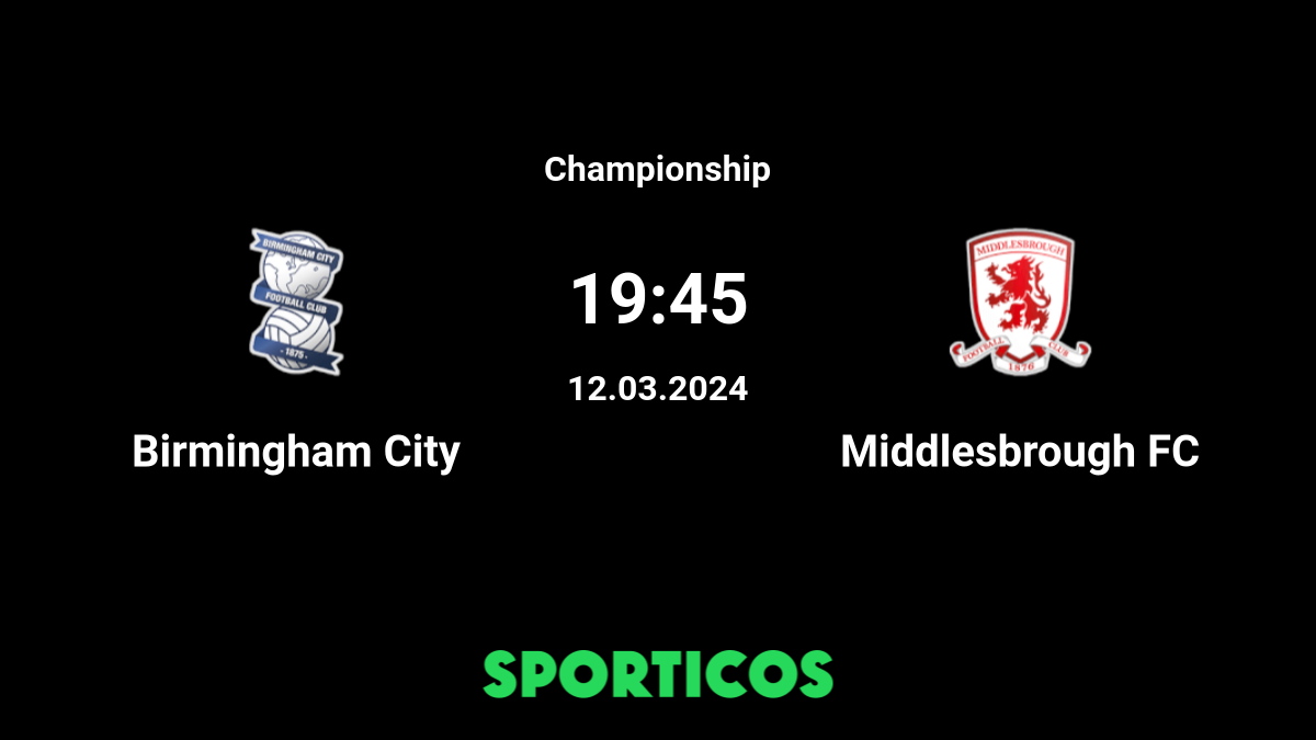 Birmingham city 2025 vs middlesbrough h2h