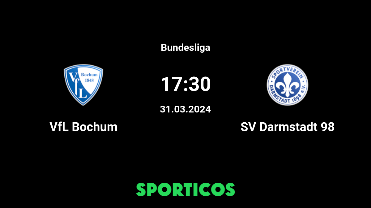 Darmstadt 98 x Bochum - odds e prognósticos - Bundesliga