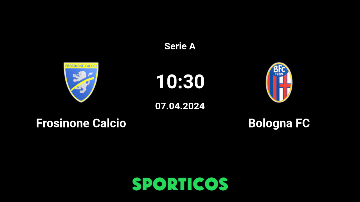 Palpites Frosinone x Bologna em 7 de Abril • Serie A - Campeonato