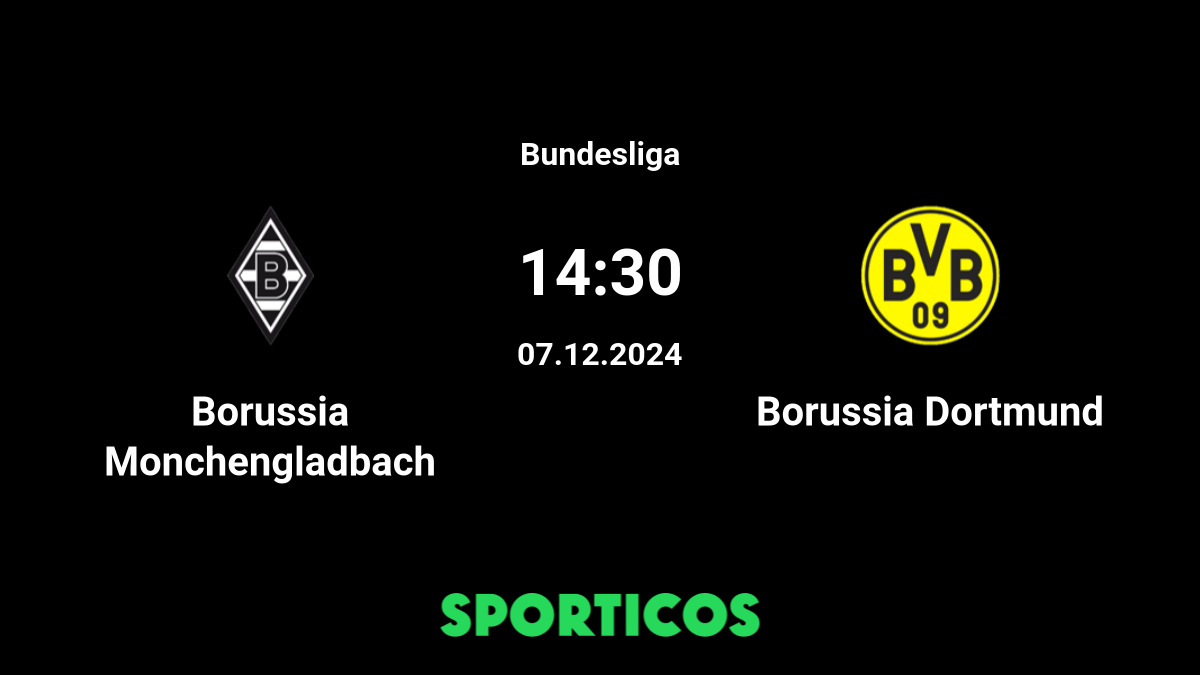 Borussia mönchengladbach dortmund 2025 h2h