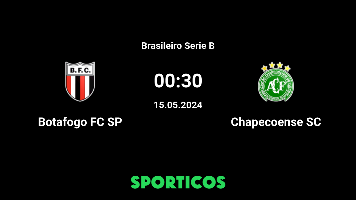 Serviço de jogo para Chapecoense vs Botafogo-SP