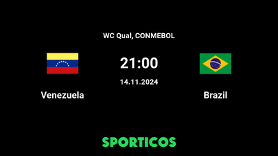 Details of how to Watch Venezuela vs Brazil: Kick-off Time, TV Channel, and Streams