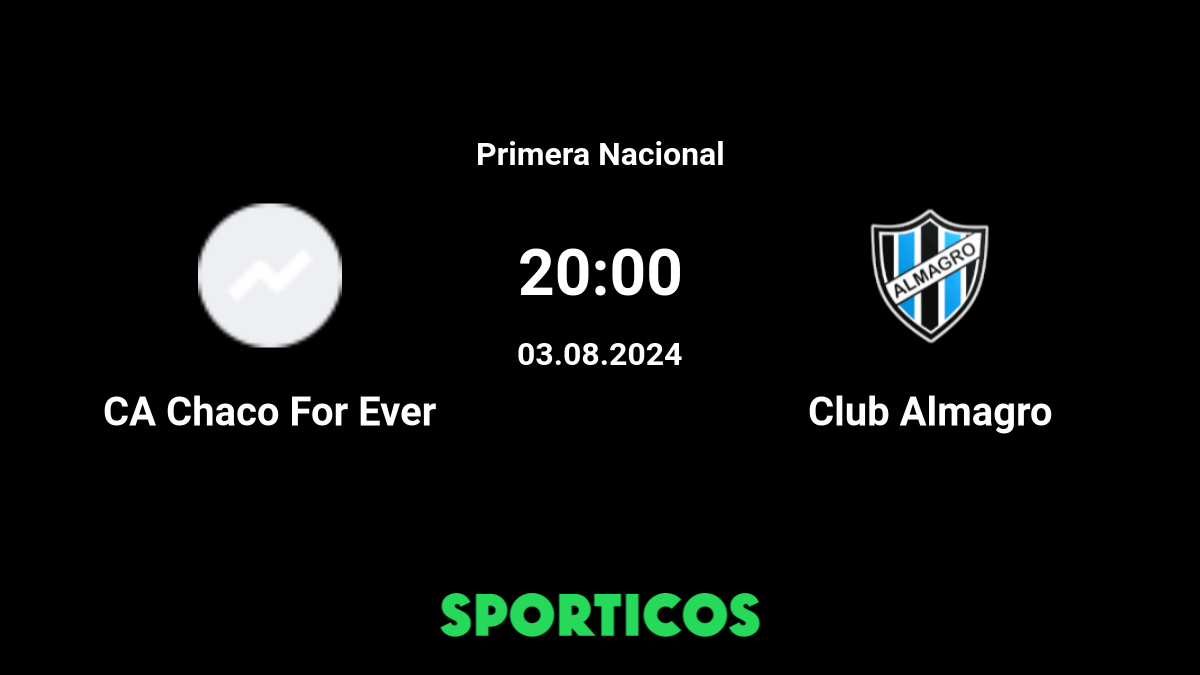 Club Almagro vs CA Chaco For Ever Live Stream on TV