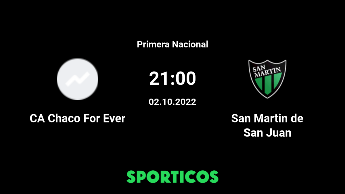 CA Chaco For Ever vs San Martin de San Juan Live Stream on