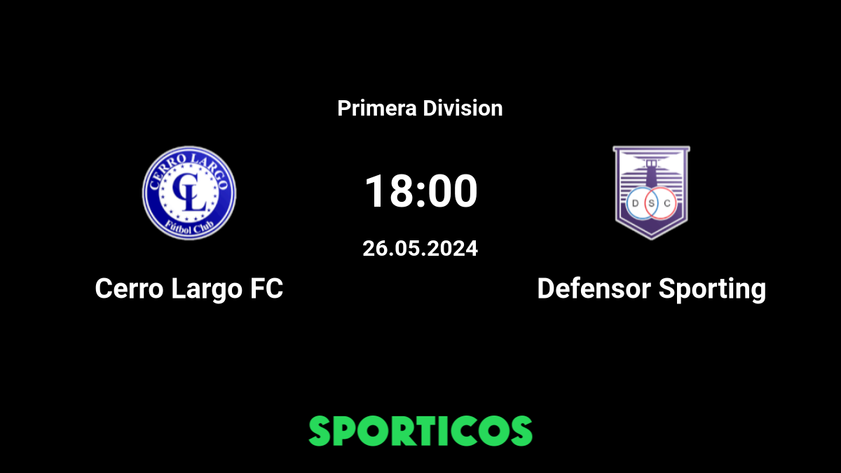 Defensor Sporting vs Cerro Largo FC: Live Score, Stream and H2H