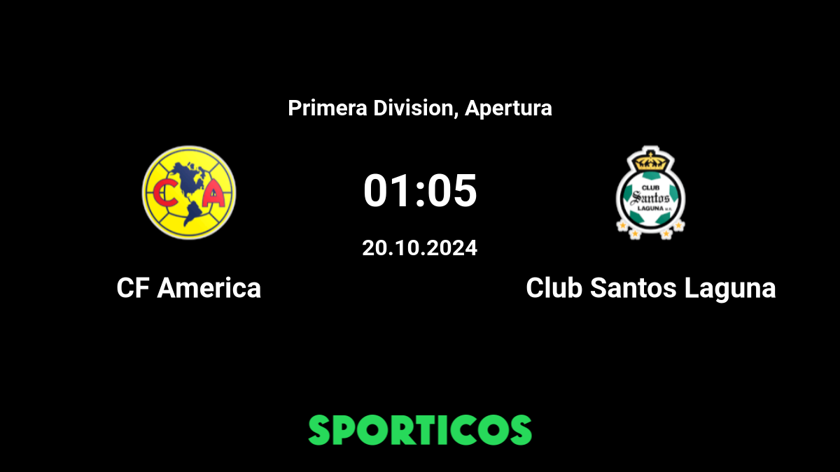 Club América vs Santos Laguna: times, how to watch on TV and