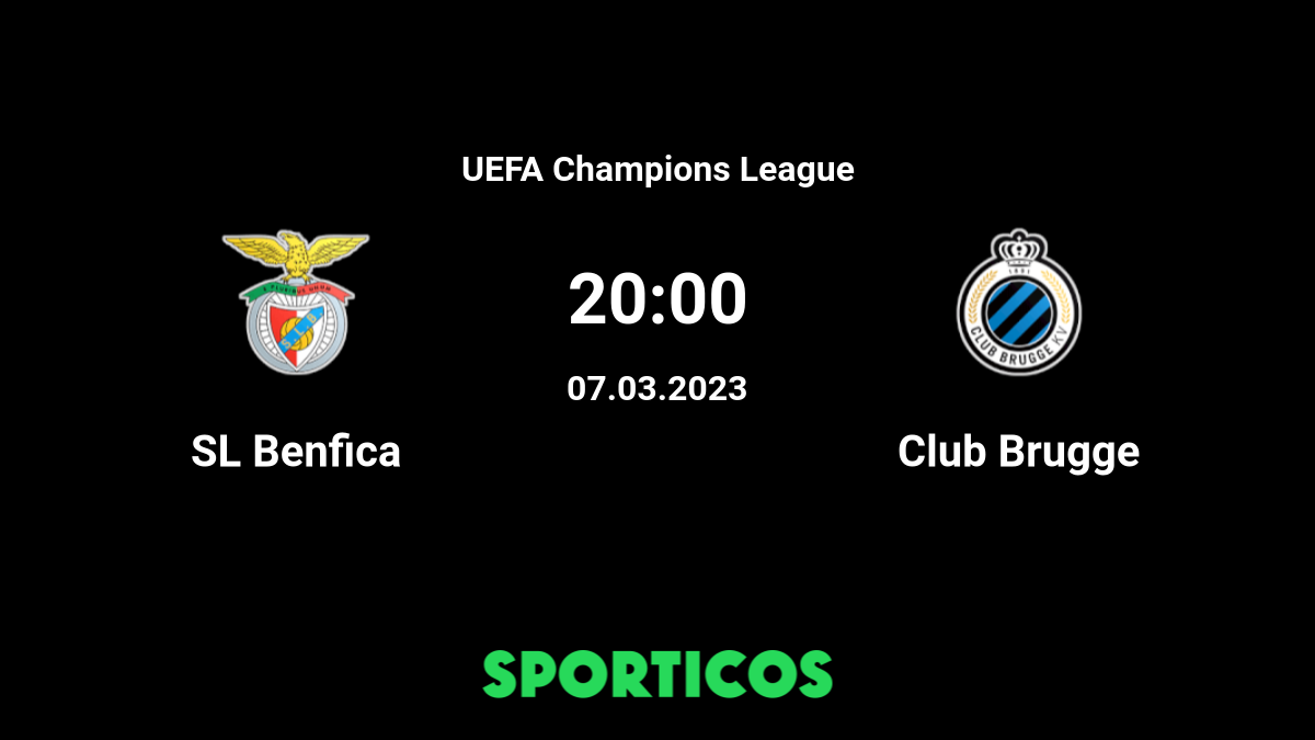 Live Match Club Brugge Benfica Champions League - SL Benfica