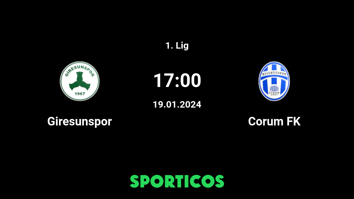 Giresunspor vs Corum Belediyespor Live Stream on TV