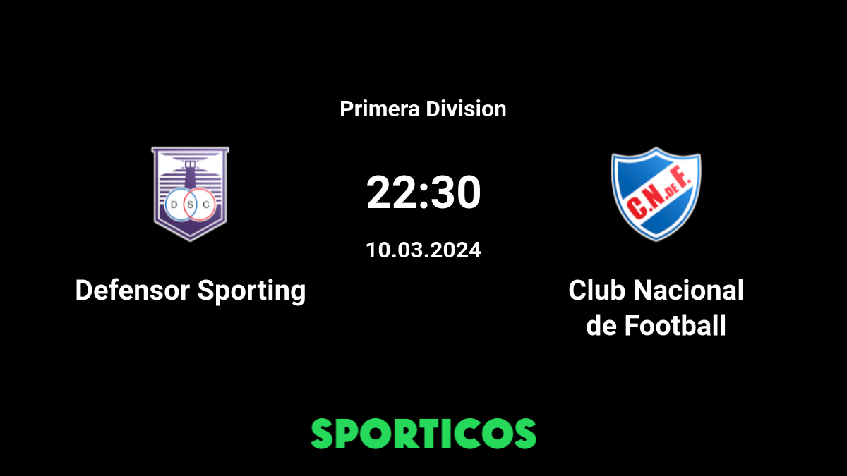 Defensor Sporting vs Club Nacional Montevideo Prediction, Betting Tips &  Odds
