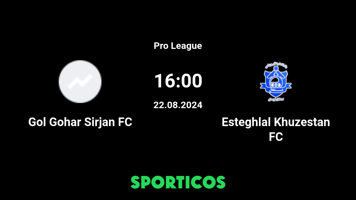 Esteglal Khuzestan X Gol Gohar: Resultados ao vivo