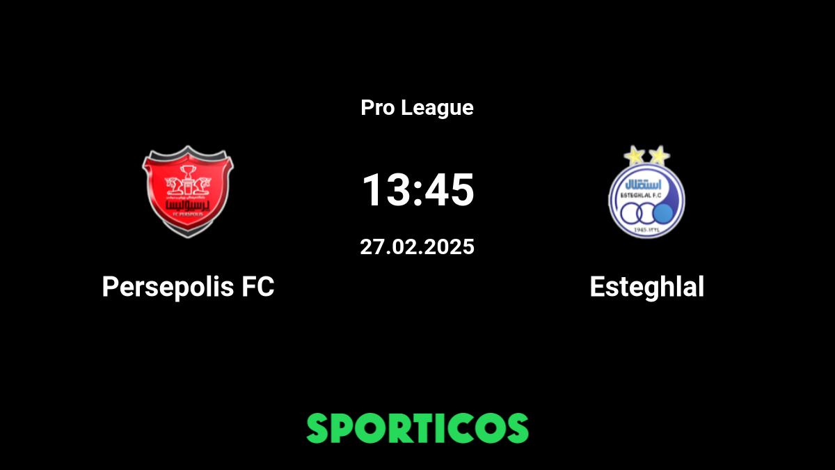 🔴PERSEPOLIS X ESTEGHLAL, Pro Liga, AO VIVOASSISTA AGORA