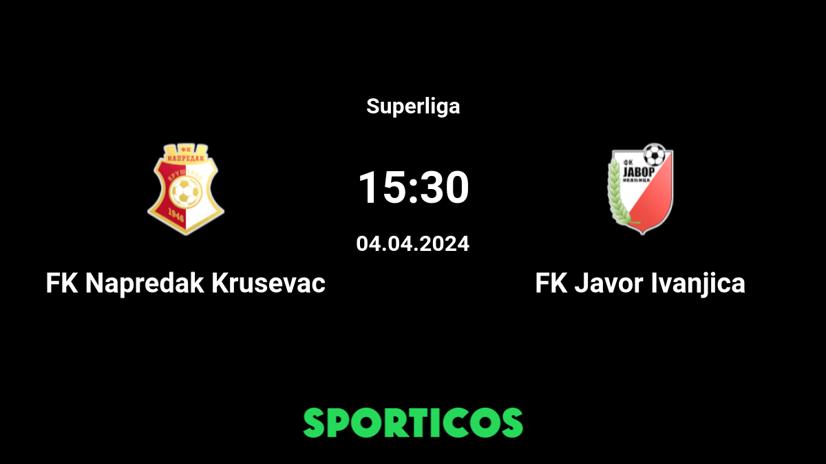 Javor vs Napredak Livescore and Live Video - Serbia Super Liga - ScoreBat:  Live Football