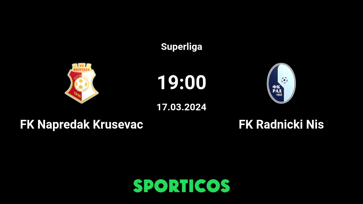 ▶️ Radnicki Nis vs FK Napredak Live Stream & on TV, Prediction, H2H