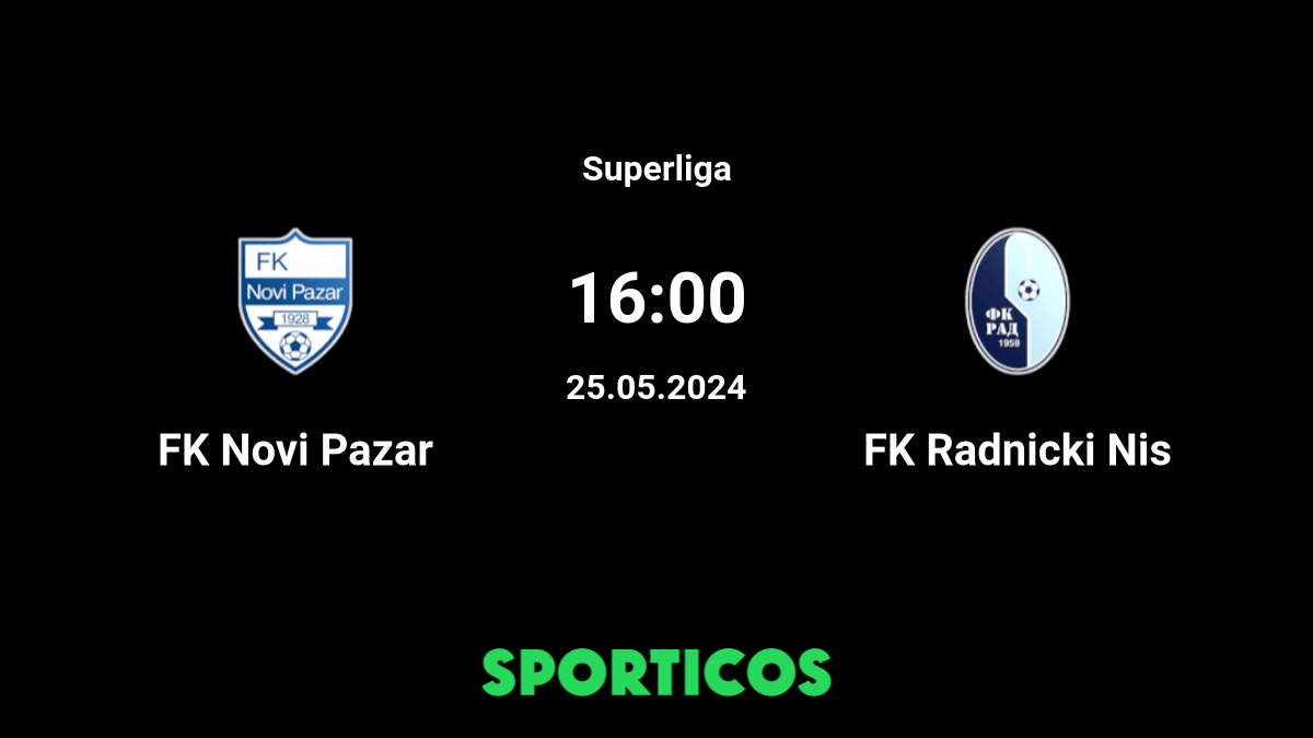 Radnicki Nis vs Novi Pazar - live score, predicted lineups and H2H stats.