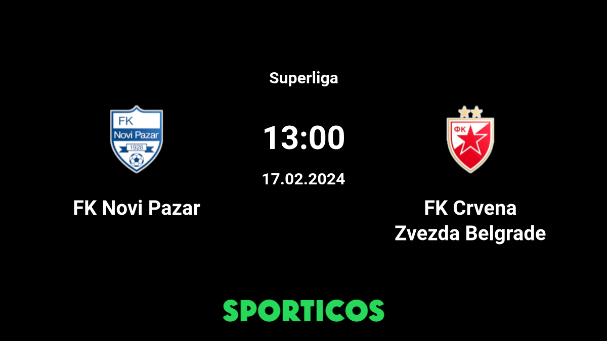 FK Crvena Zvezda Belgrad 2-1 FK Novi Pazar :: Resumos :: Videos