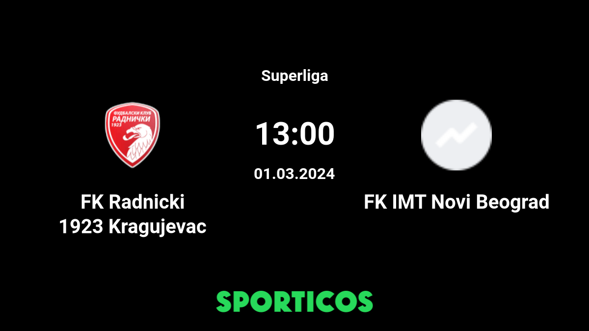 IMT Novi Belgrade vs FK Radnicki 1923 Live Commentary & Result,  09/21/2023(Serbia Super Liga)