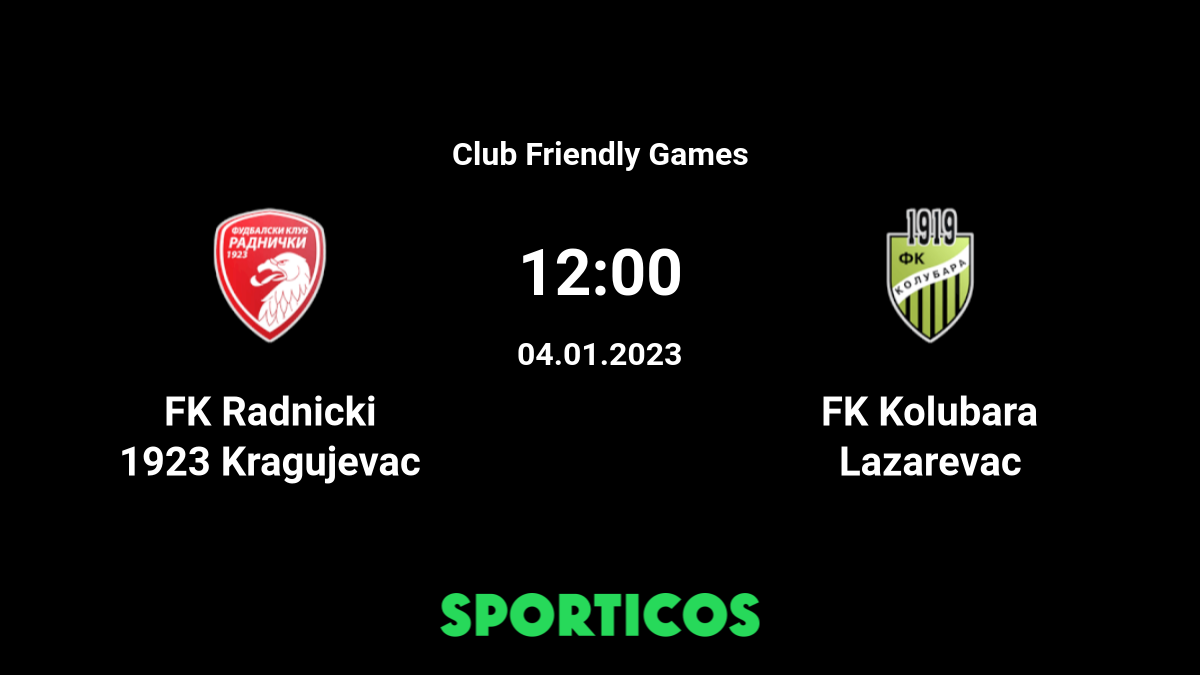 FK Radnicki 1923 vs Kolubara - live score, predicted lineups and H2H stats.