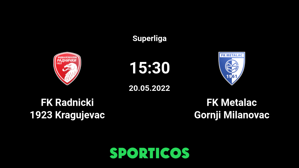 FK Metalac vs Radnicki Nis - live score, predicted lineups and H2H stats.
