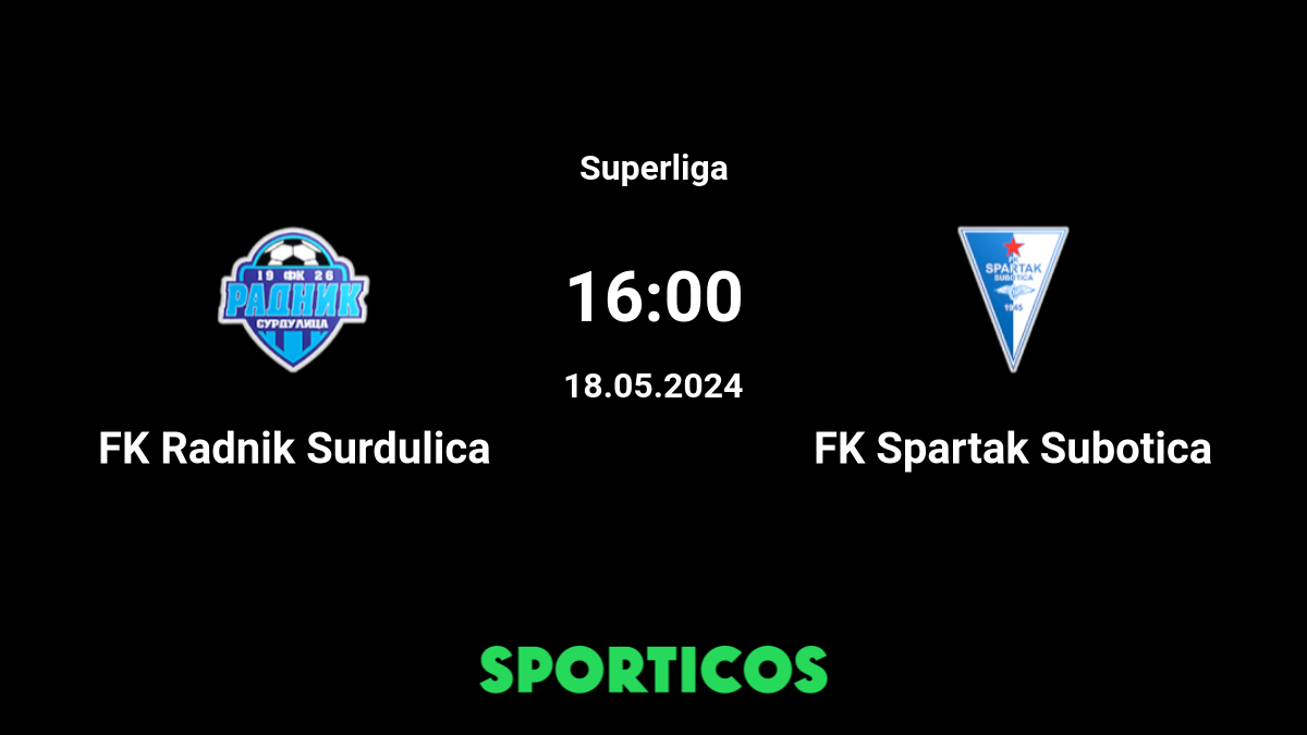 FK Spartak Subotica - FK Radnik Surdulica predictions, statistics and  betting tips for 1 December 2023
