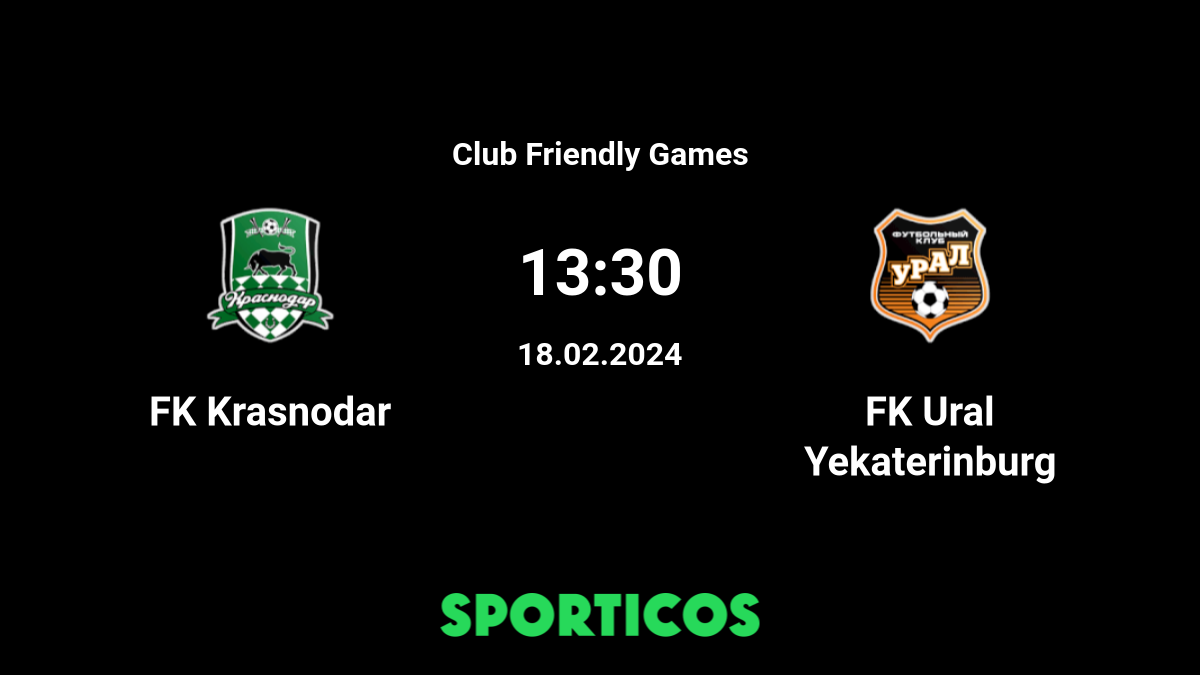 FC URAL X FC KRASNODAR, CAMPEONATO RUSSO