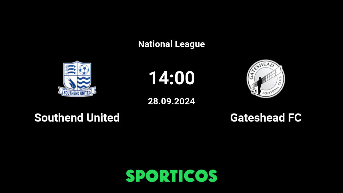 Gateshead 1-1 Southend United - Gateshead FC