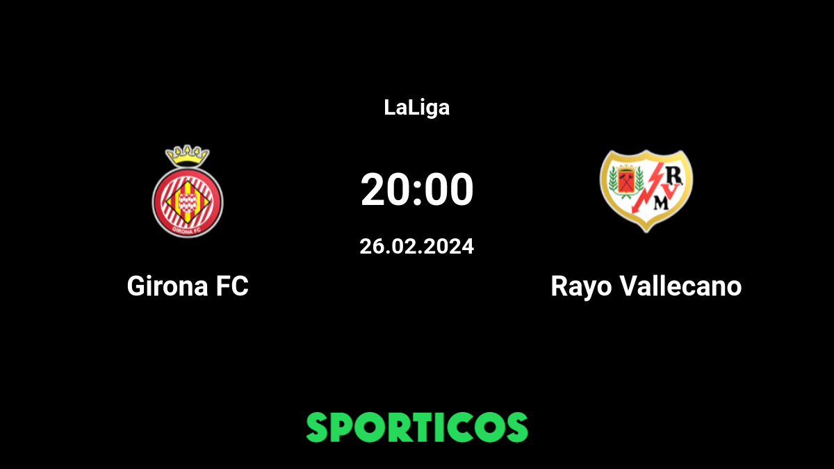 Girona FC vs Rayo Vallecano live score, H2H and lineups