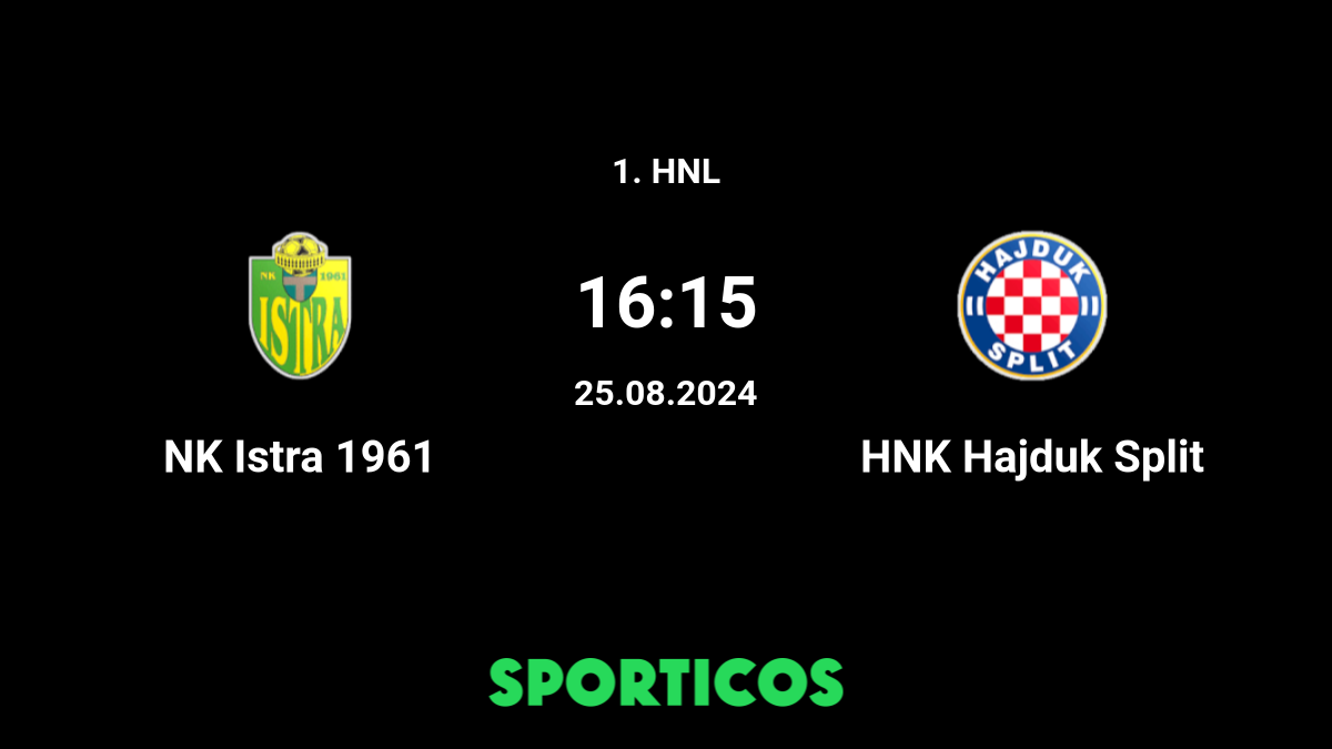 HNK Gorica vs NK Istra 1961 - live score, predicted lineups and