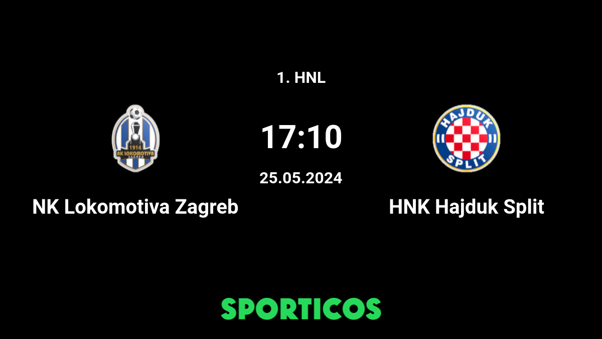 HNK Hrvatski Nogometni Klub Hajduk Split 1-0 NK Lokomotiva Zagreb