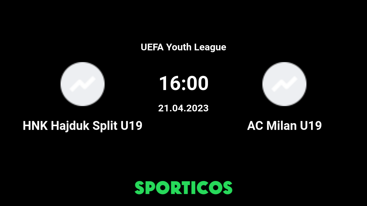 HNK Hajduk U19 vs AC Milan U19 (21/04/2023) Semi-final UEFA Youth League  Extra Time PES 2021 