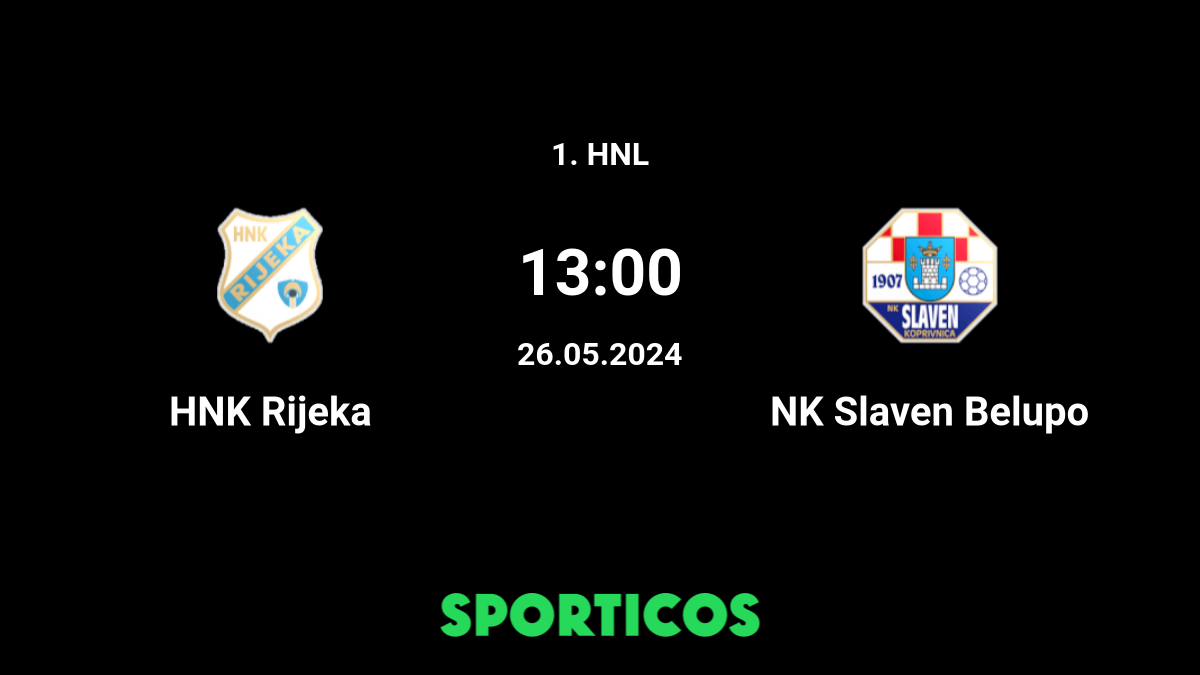 HNK Rijeka - NK Slaven Belupo (2-4), 1st HNL 2023, Croatia