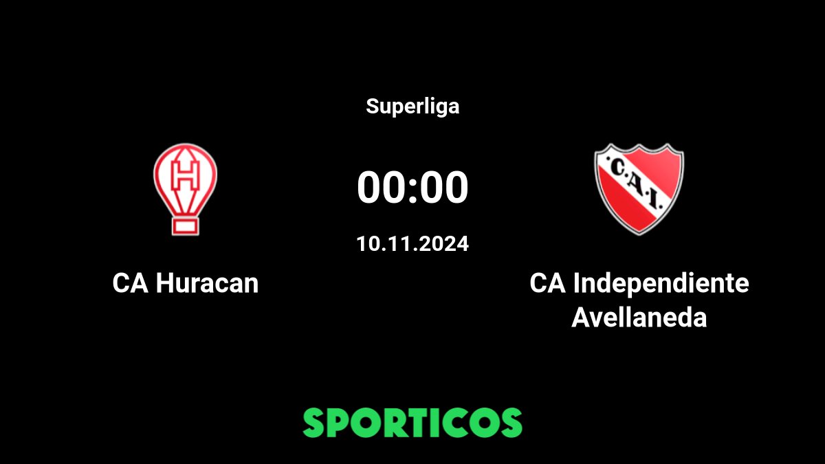 CA Huracán vs Independiente live score, H2H and lineups