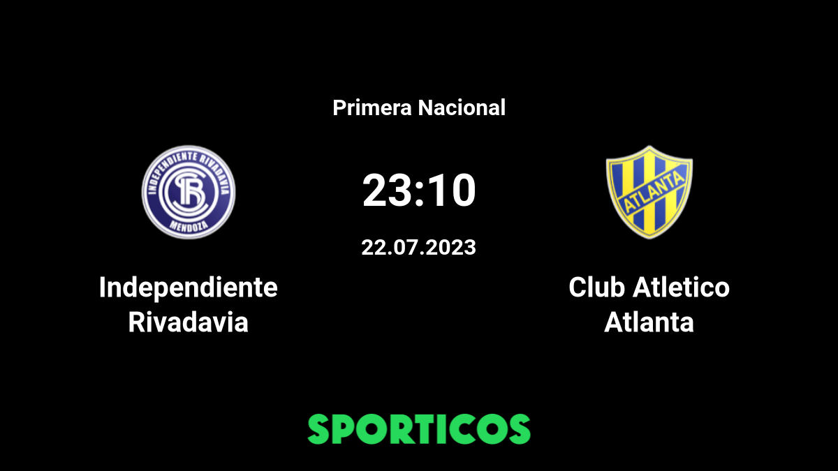 Independiente Rivadavia vs Atletico Atlanta 22.07.2023 at Primera