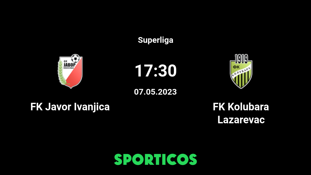 Odds comparison for Javor Ivanjica - Kolubara / Super Liga Soccer at  07/05/23