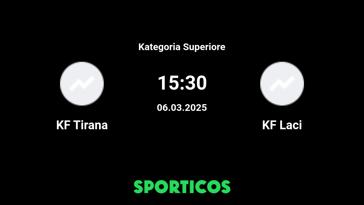 KF Laçi - KF Tirana placar ao vivo, H2H e escalações